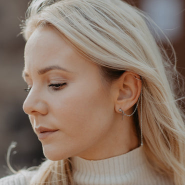 QUASTA oorbel met oormanchet