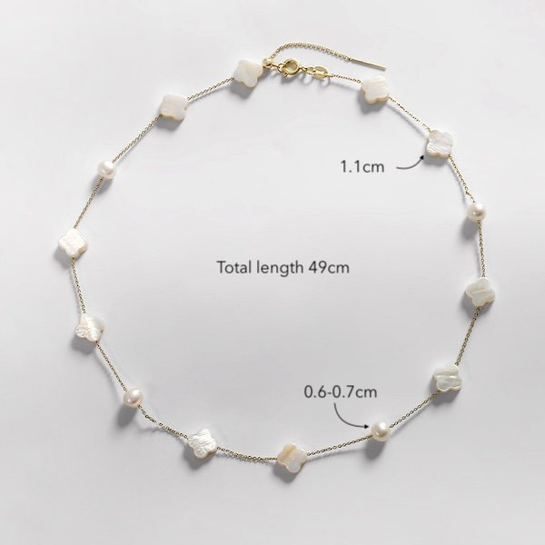 Parelmoer Lucky Clover sieradenset