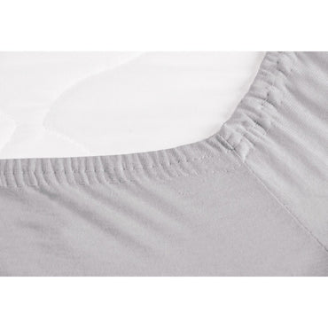 Hoeslakens voor wiegen, bijzetbedden en kinderwagens in twinpack, jersey, grijs