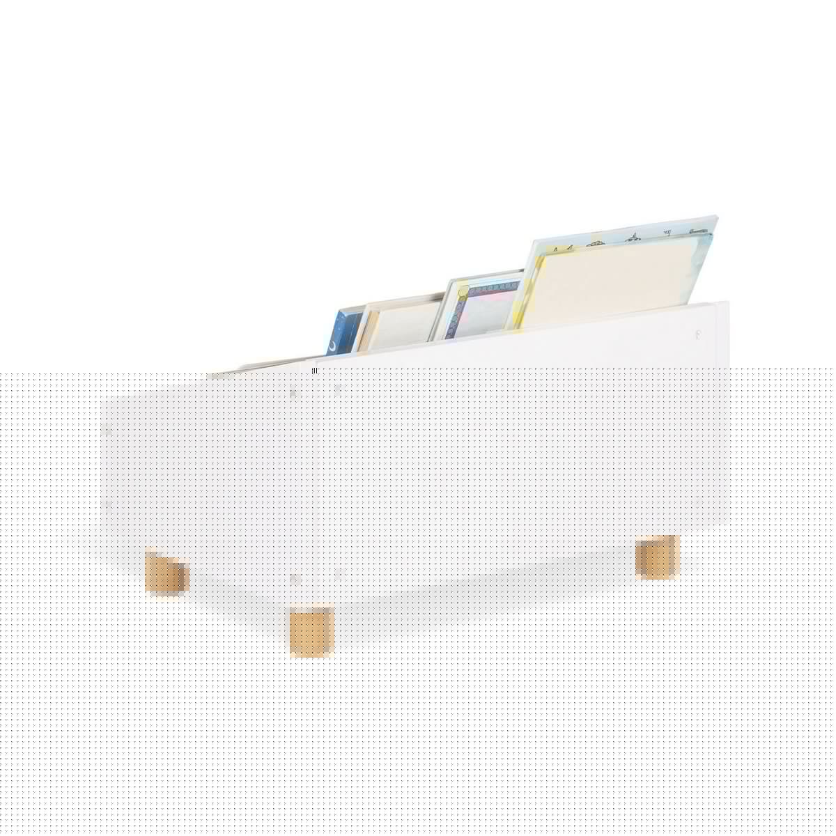 Kinderboekenplank 'Ando', wit