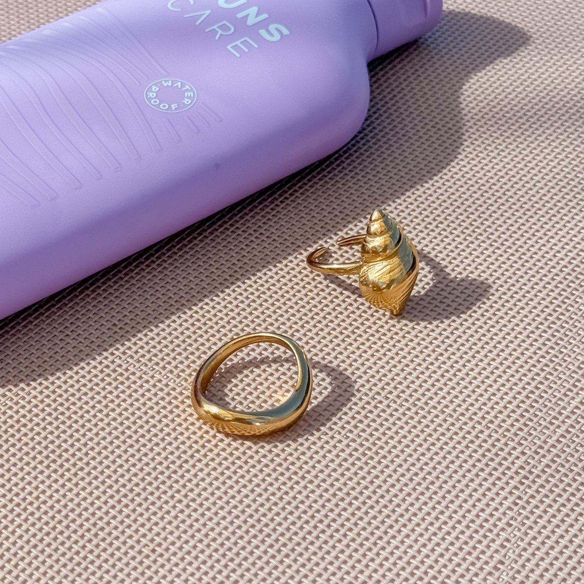 GOUDEN SCHELPENring