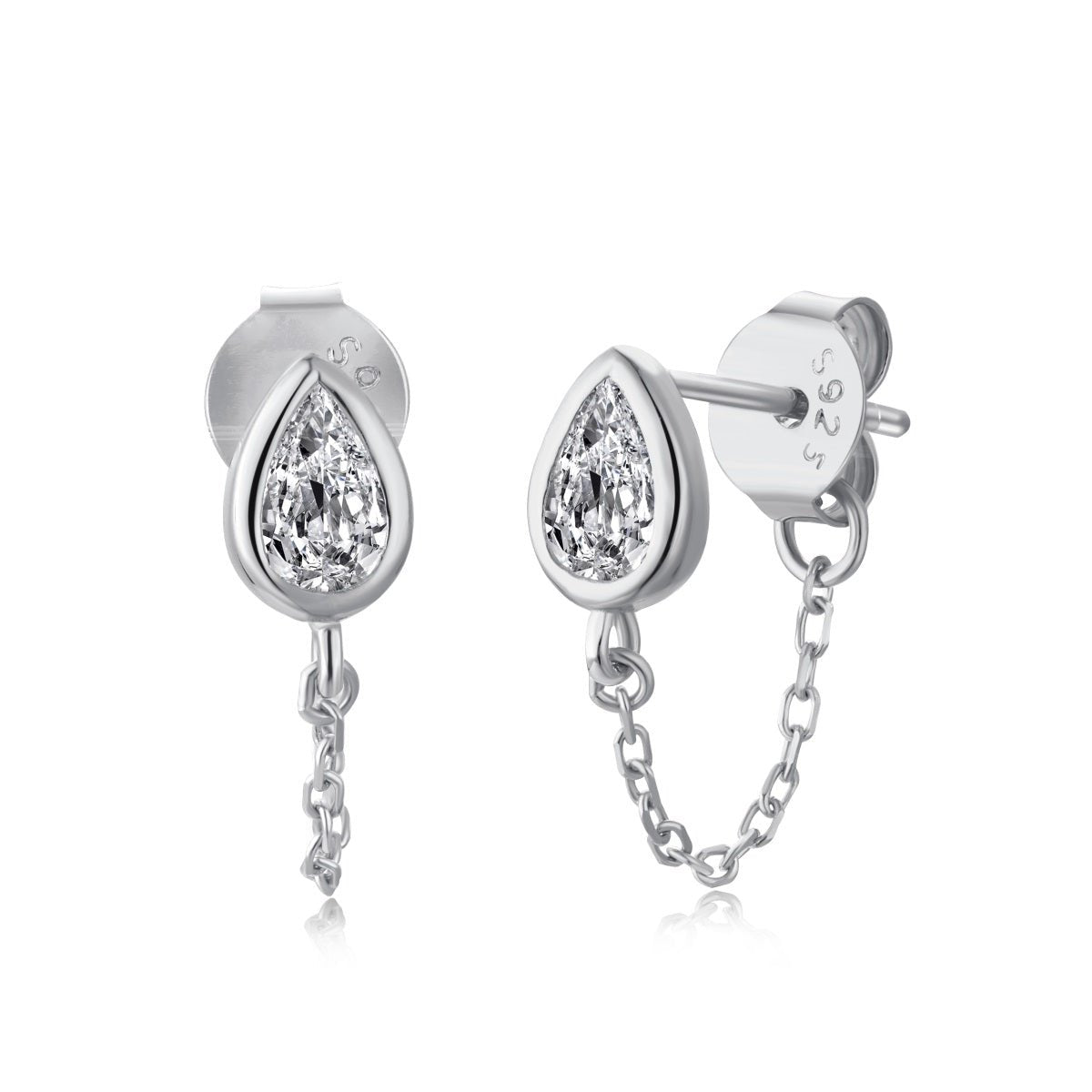 LACRIMA-oorbellen | Sterling zilver