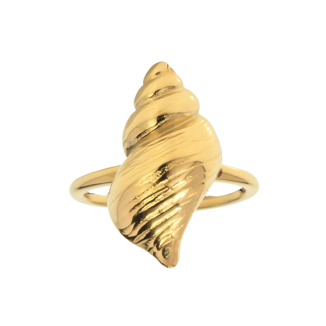GOUDEN SCHELPENring