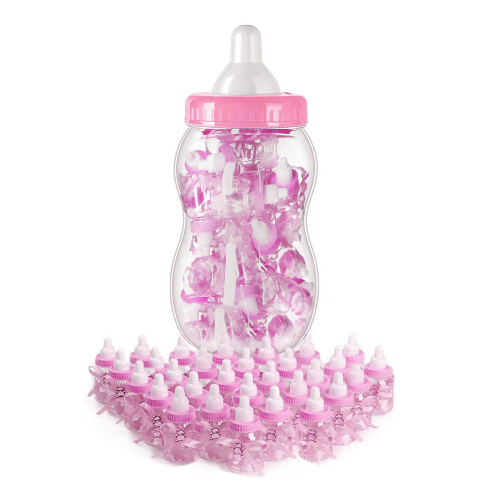 Mega baby fles roze - Babyshower