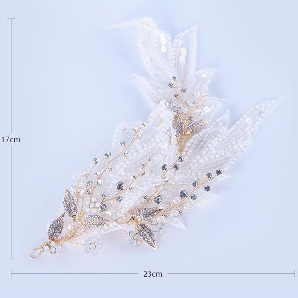 Lolita-stijl BOHO kanten bruidsveerachtige tiara's
