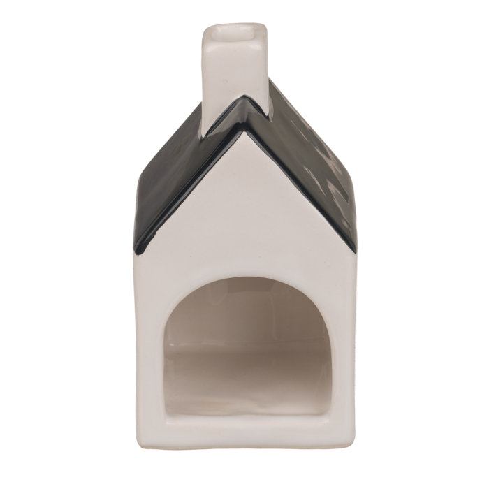 Keramieken huisje voor theelichtjes/wierookkegels