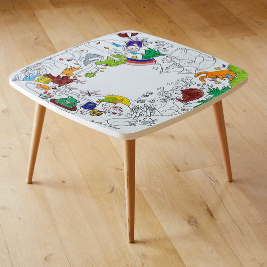 Coloritable - Wandeling in het bos