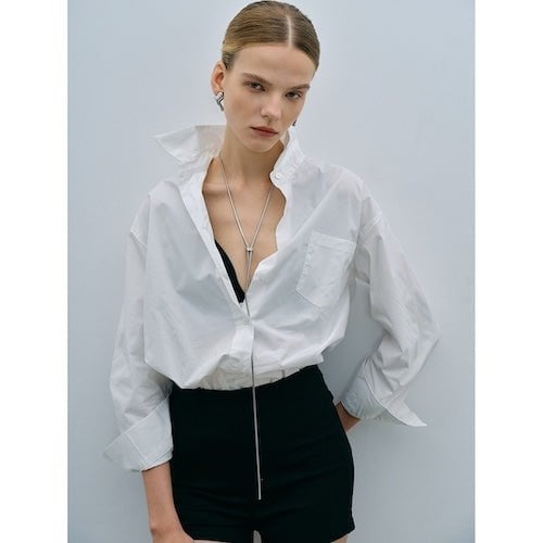Minimalistische driehoekige botketting uittrekbare ketting