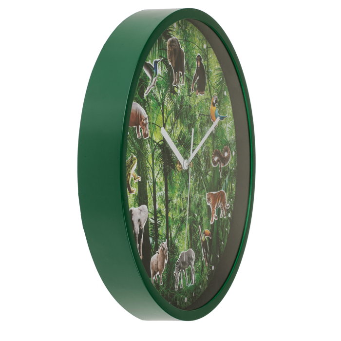 Wandklok dieren