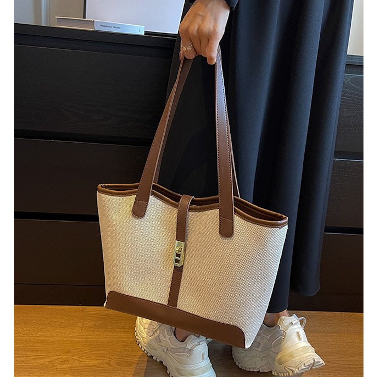 AnBeck 'Be classy' canvas schoudertas