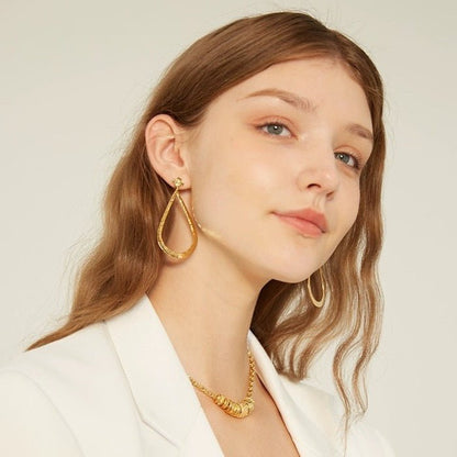 Zeer grote Waterdrop Dangle Oorbellen