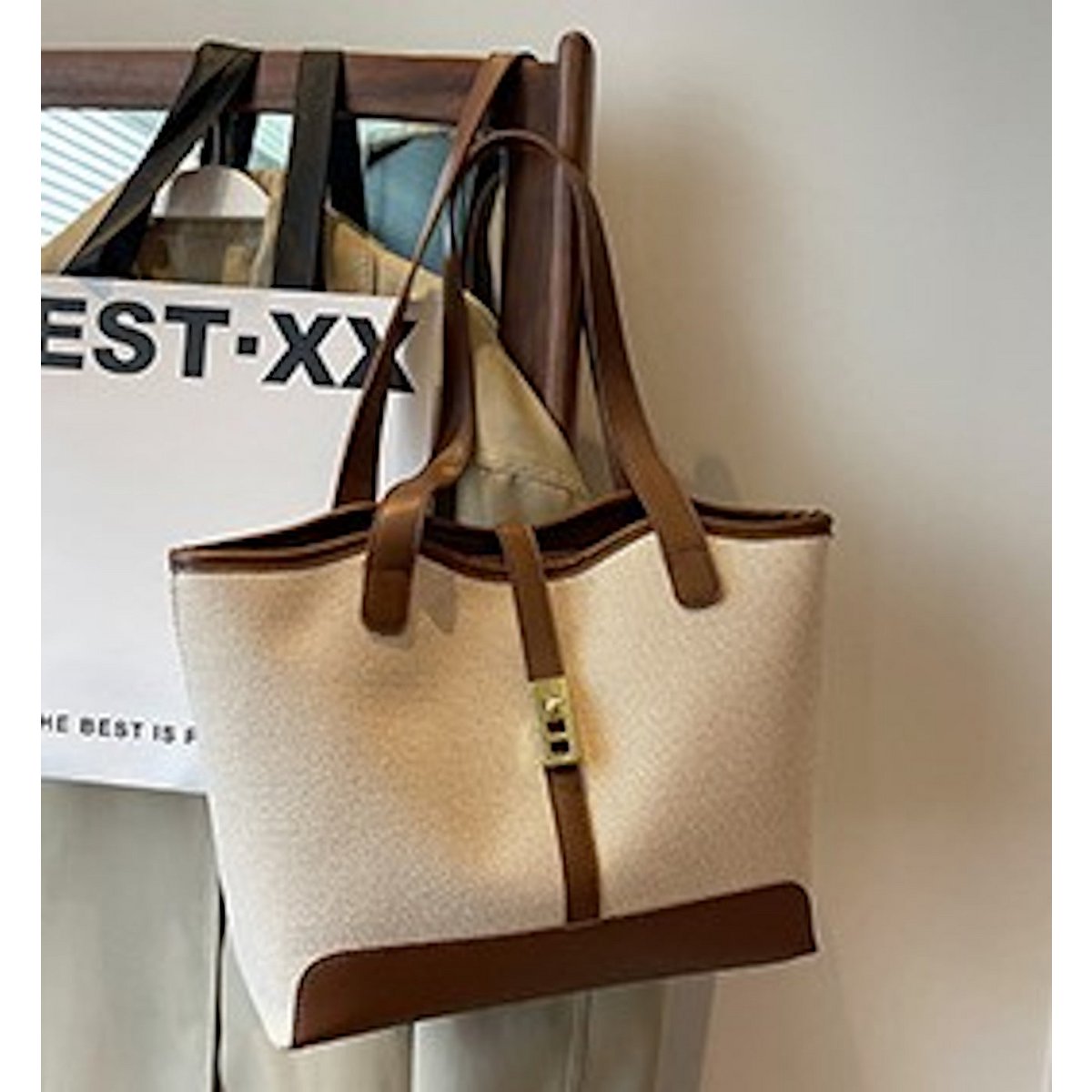 AnBeck 'Be classy' canvas schoudertas