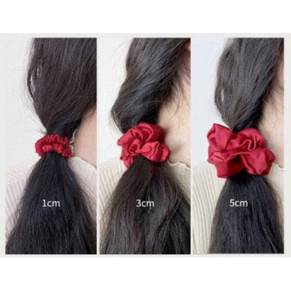 100% Zijden Scrunchie Set - 19 momme - Een set van 3