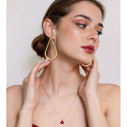 Zeer grote Waterdrop Dangle Oorbellen