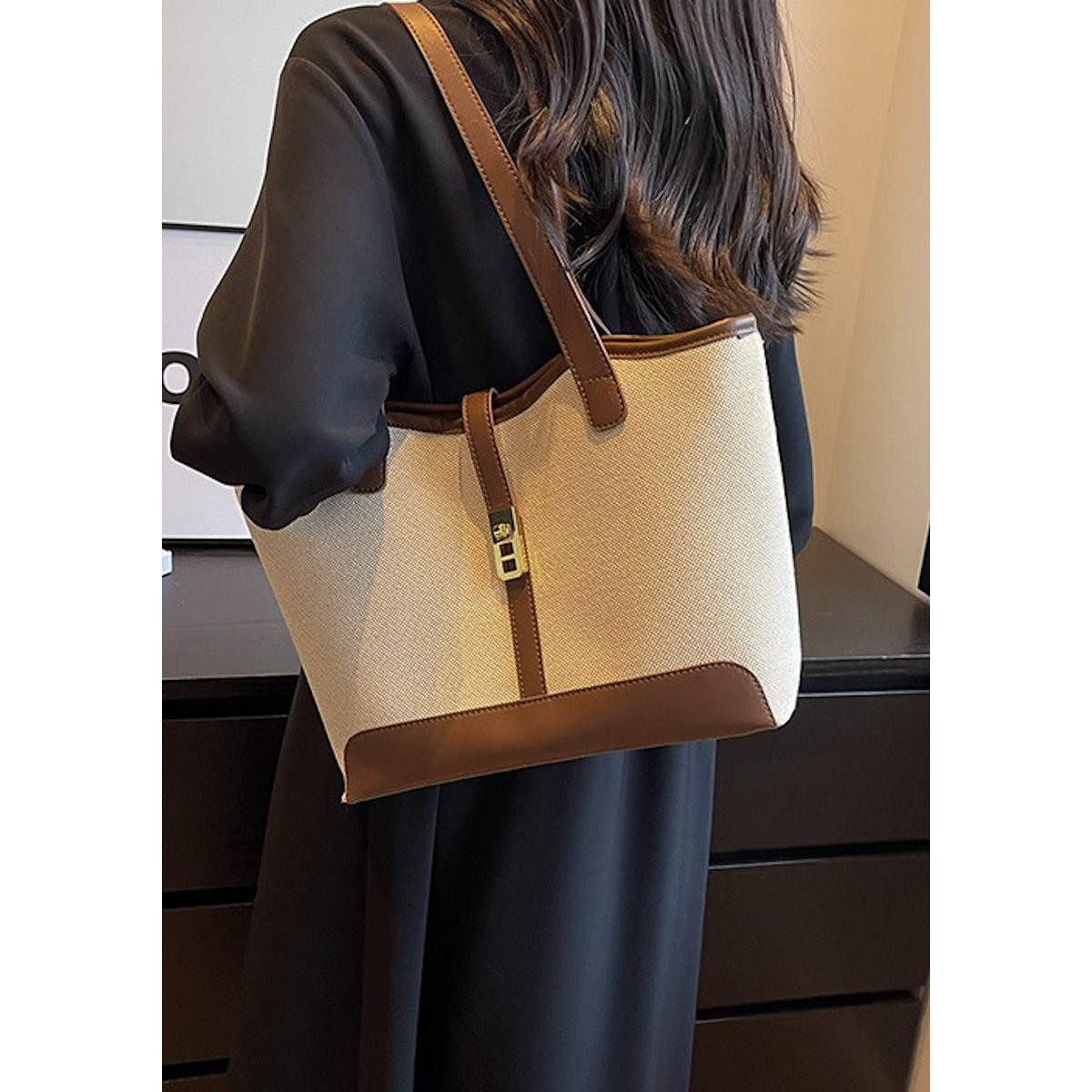 AnBeck 'Be classy' canvas schoudertas