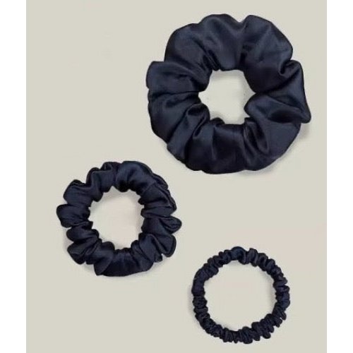 100% Zijden Scrunchie Set - 19 momme - Een set van 3
