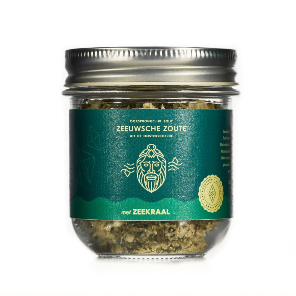 Zeeuwsche Zoute Glazen Pot Zeekraal - Authentieke Zeeuwse Smaak - 200g - Natuurlijke Delicatesse - Zeekraal in Glazen Pot