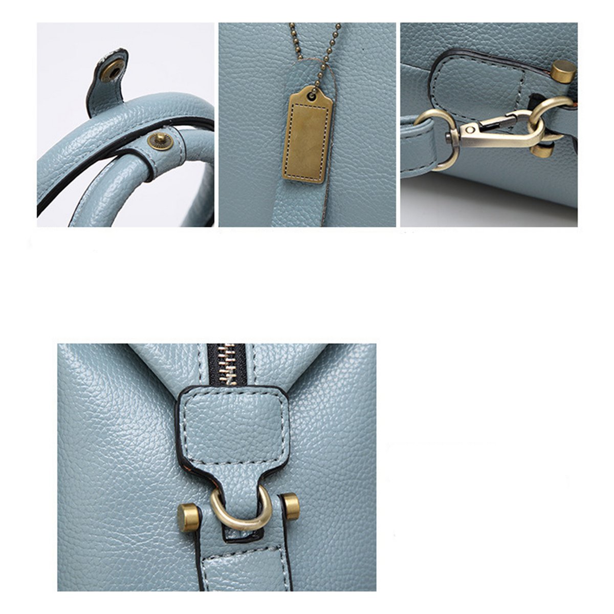 AnBeck vintage handvat tas/schoudertas met schouderband