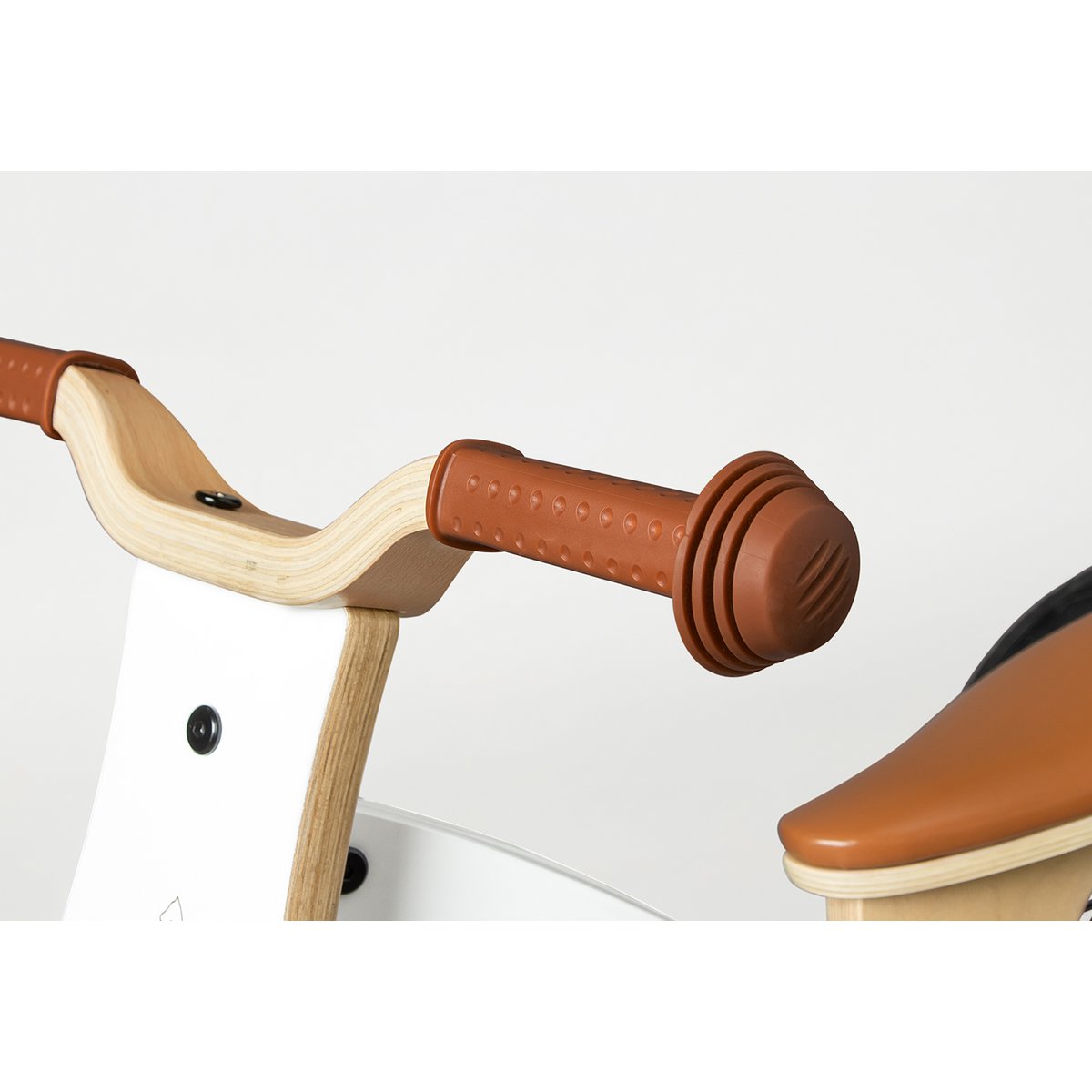 Balance driewieler 'Oskar', wit/naturel