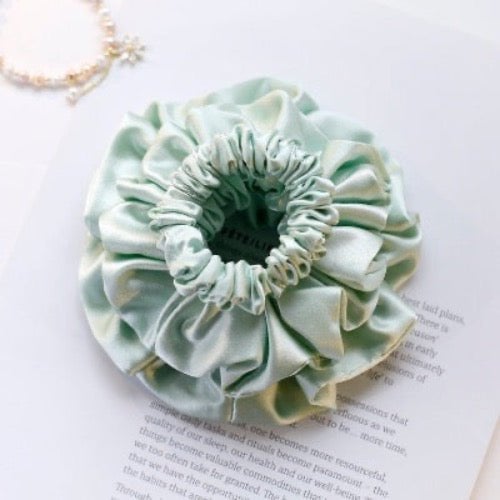 100% Zijden Scrunchie Set - 19 momme - Een set van 3