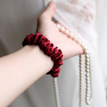 100% Zijden Scrunchie Set - 19 momme - Een set van 3