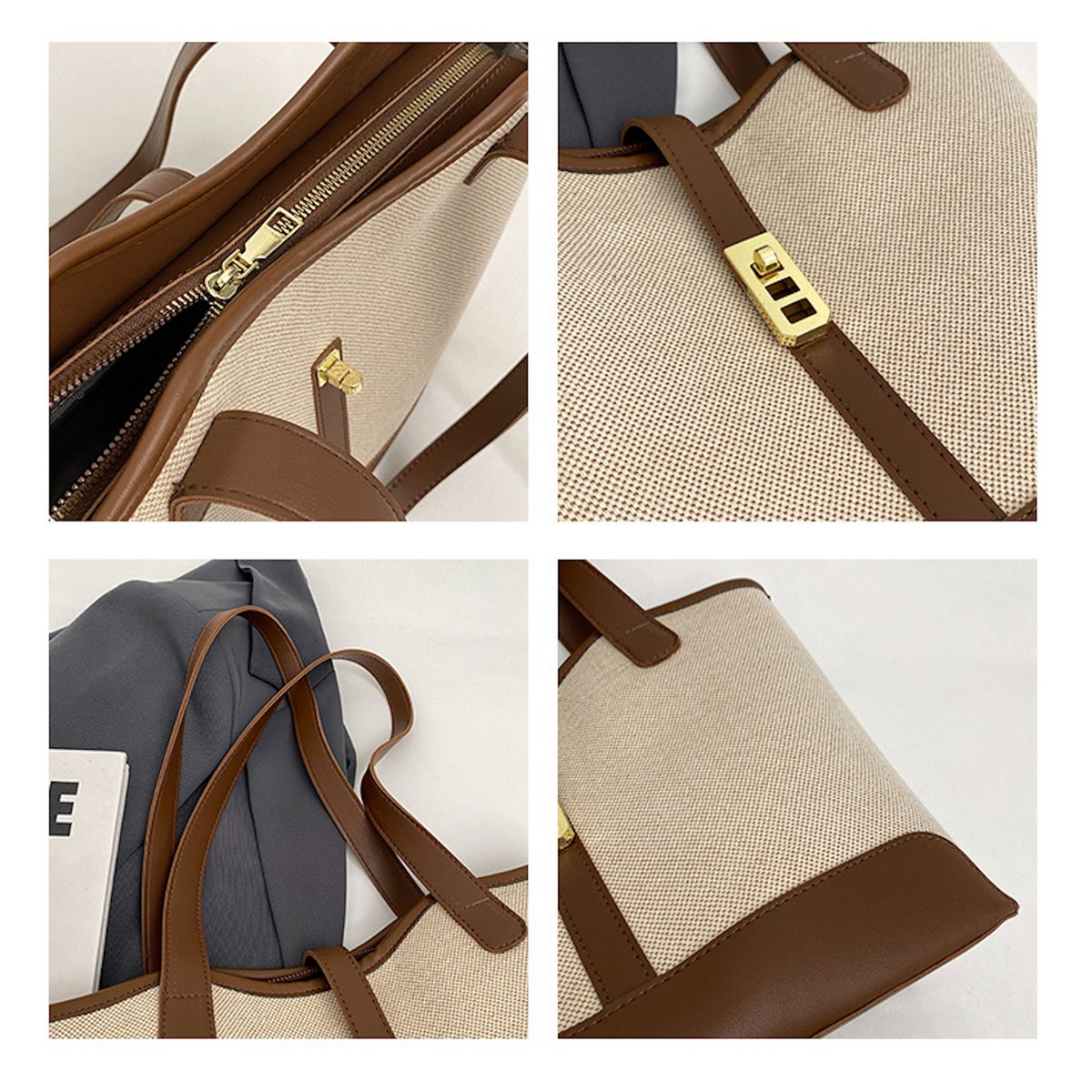 AnBeck 'Be classy' canvas schoudertas