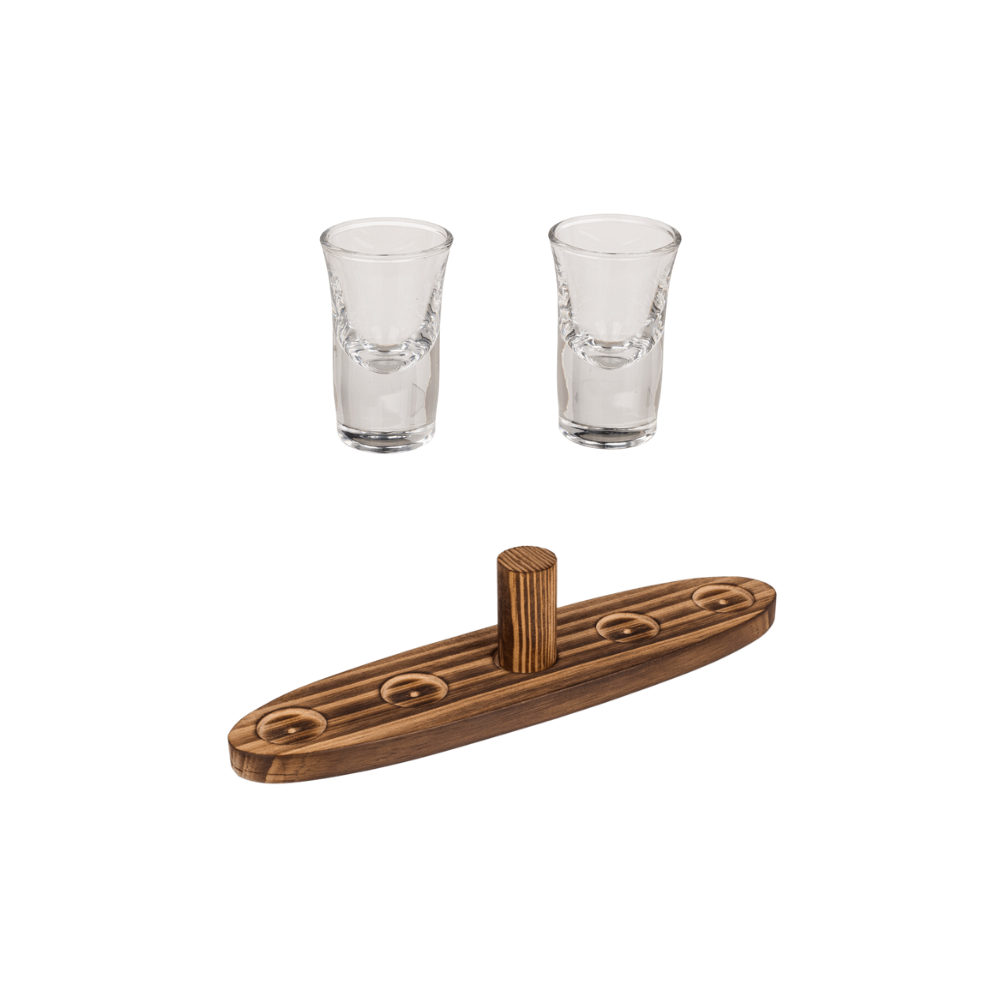 Houten Ring Toss Drinkspel - Wooden toss