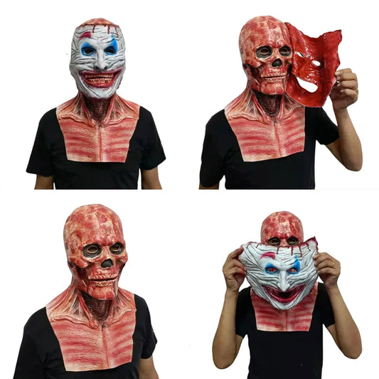 Joker twee lagen masker - halloween accessoires