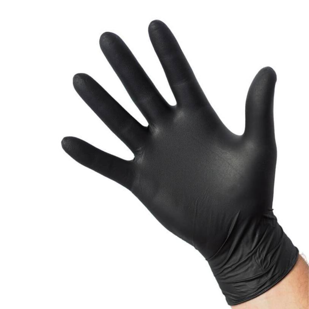 Zwarte Nitrile Handschoenen: Duurzaam & Comfortabel voor Veilig Werk