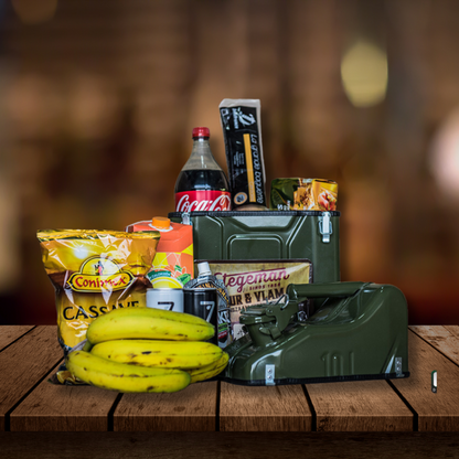 Jerrycan Giftbox 10L - Groen - Unieke Opbergdoos - Exclusief drank - Origineel cadeau - Opbergoplossing