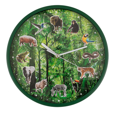 Wandklok dieren